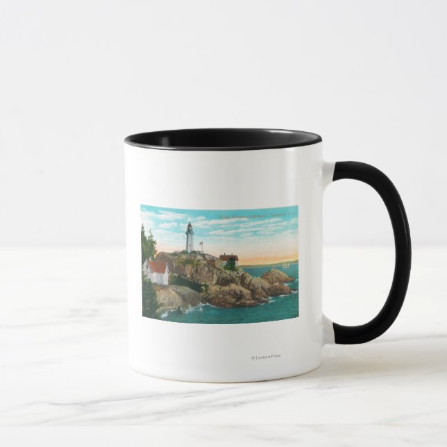 View of Point Atkinson Lighthouse Mug (Right)