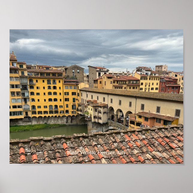 View of Ponte Vecchio, Florence Italy Poster (Front)