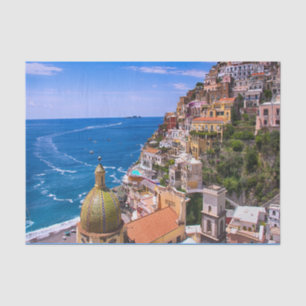 View Of Positano, Italy Decoupage Tissue Paper