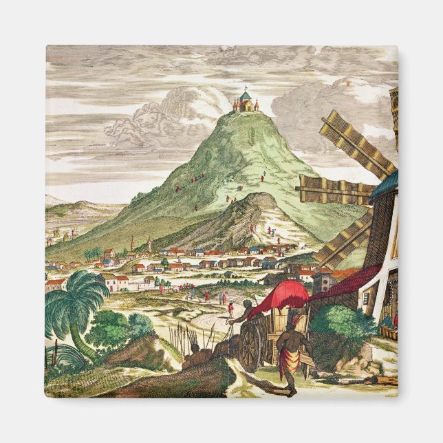 View of Potosi in Bolivia Magnet (Front)