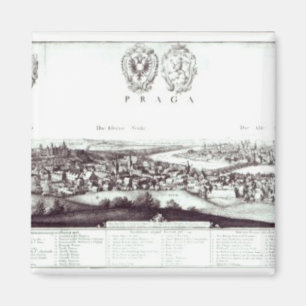 View of Prague, 1649 Magnet