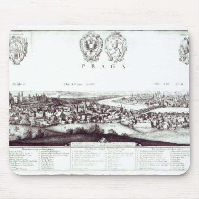 View of Prague, 1649 Mouse Pad (Front)