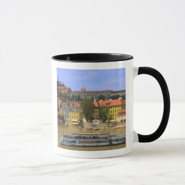 View of Prague Castle and town by Vltava Mug (Right)