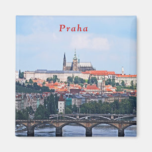 View of Prague from the Vyšehrad Fortress. Magnet