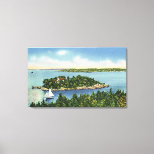 View of Pumkin Knob and Long Island Canvas Print