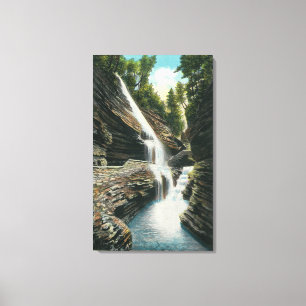 View of Rainbow Falls Canvas Print