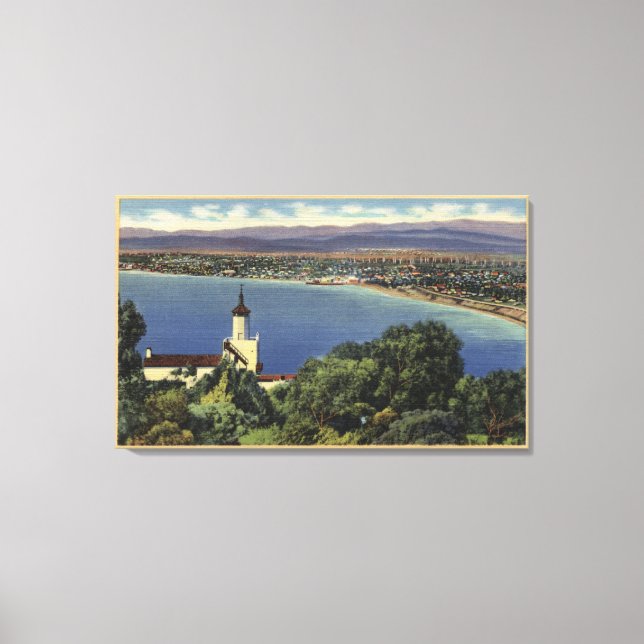 View of Redondo & Hermosa Beaches Canvas Print (Front)