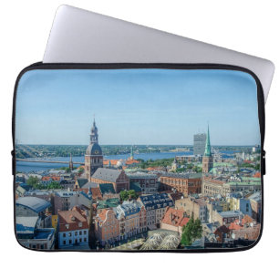 View of Riga city center from above Laptop Sleeve