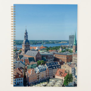 View of Riga city centre from above Planner