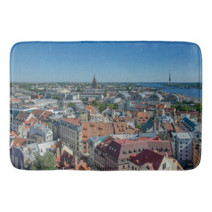 View of Riga old town from above Bath Mat