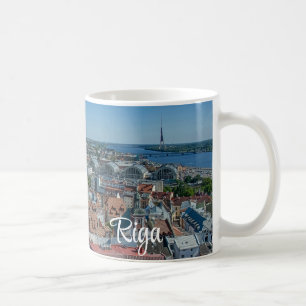 View of Riga old town from above Coffee Mug