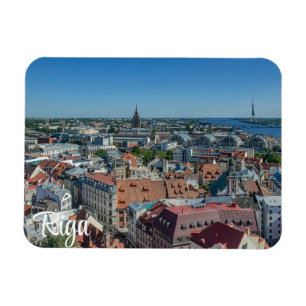 View of Riga old town from above Magnet