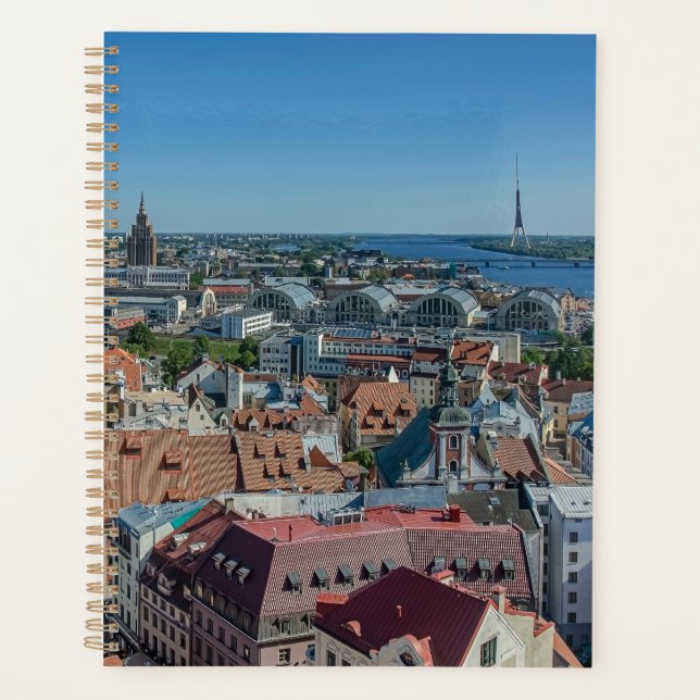 View of Riga old town from above Planner (Front)