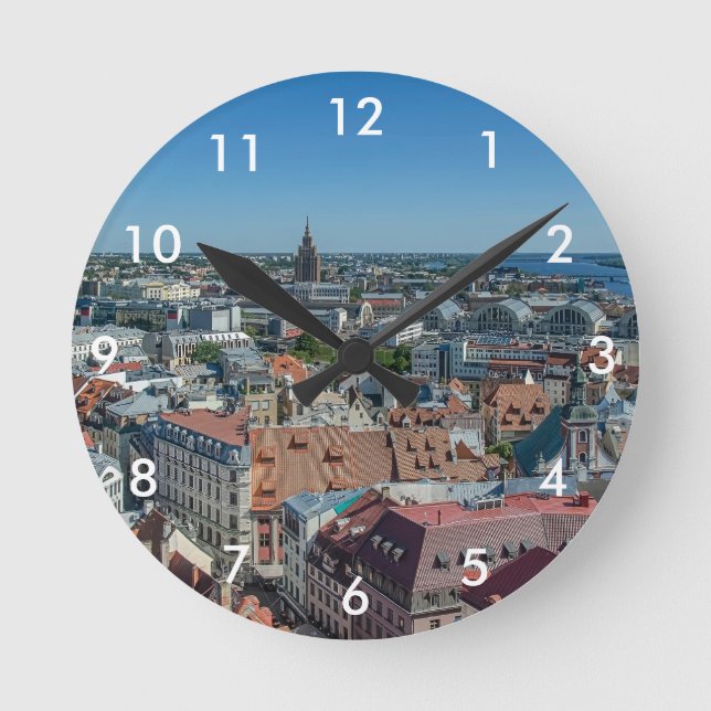 View of Riga old town from above Round Clock (Front)