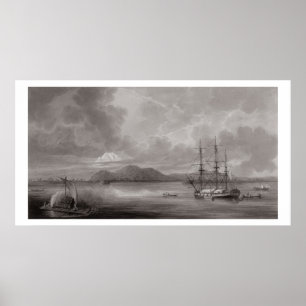 View of Rio de Manila (lithograph) Poster