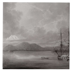 View of Rio de Manila (lithograph) Tile