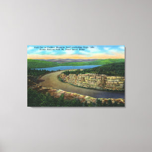 View of Rock Cut on Cadillac Mt Viewing Eagle Canvas Print