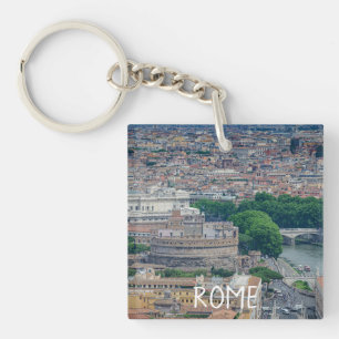 View of Rome historic city center from above Key Ring