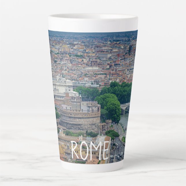 View of Rome historic city center from above Latte Mug (Front)