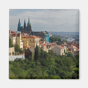 View of Saint Vitus's Cathedral, Prague, Czech Magnet