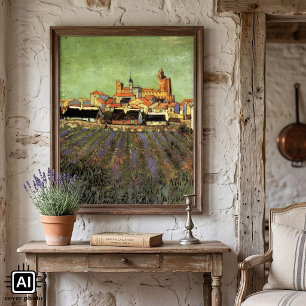 View of Saintes Maries by Vincent van Gogh Poster