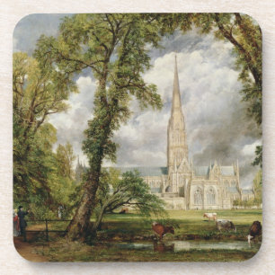 View of Salisbury Cathedral from the Bishop's Grou Coaster