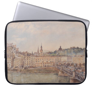 View of Salzburg (by Rudolf von Alt) Laptop Sleeve