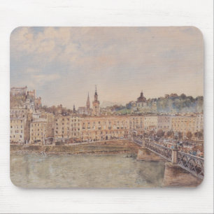 View of Salzburg (by Rudolf von Alt) Mouse Pad