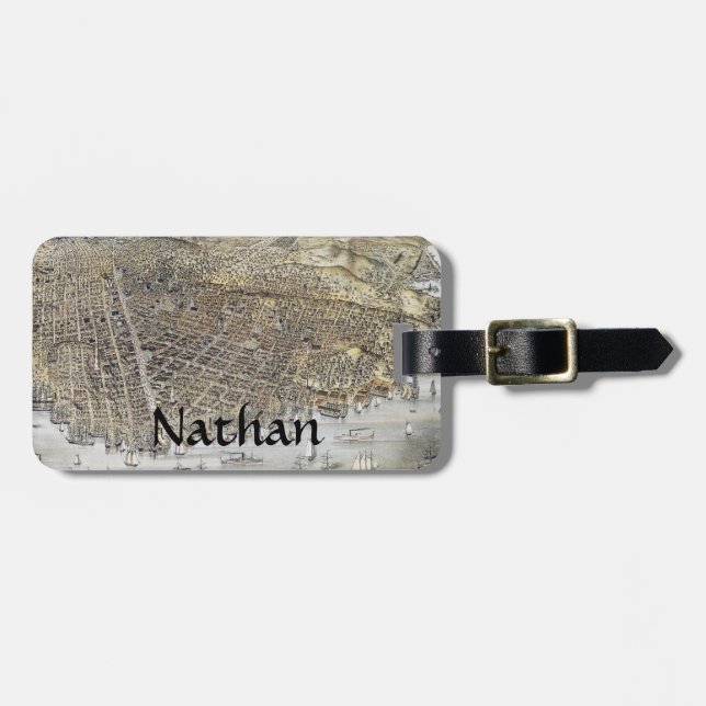 View Of San Francisco, 1878 Luggage Tag (Front Horizontal)