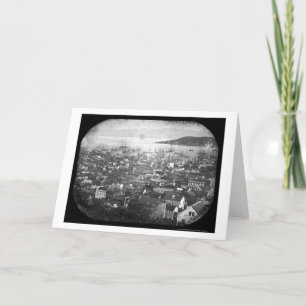 View of San Francisco Harbour Daguerreotype 1855 Card