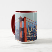View of San Francisco Through Golden Gate Bridge