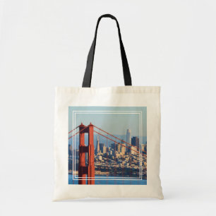 View of San Francisco Through Golden Gate Bridge Tote Bag