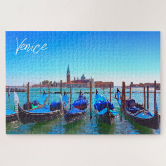 View of San Giorgio Maggiore Island Venice Italy Jigsaw Puzzle