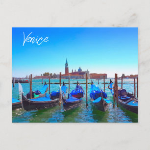 View of San Giorgio Maggiore Island Venice Italy Postcard