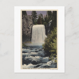 View of San Joaquin River & Rainbow Falls Postcard