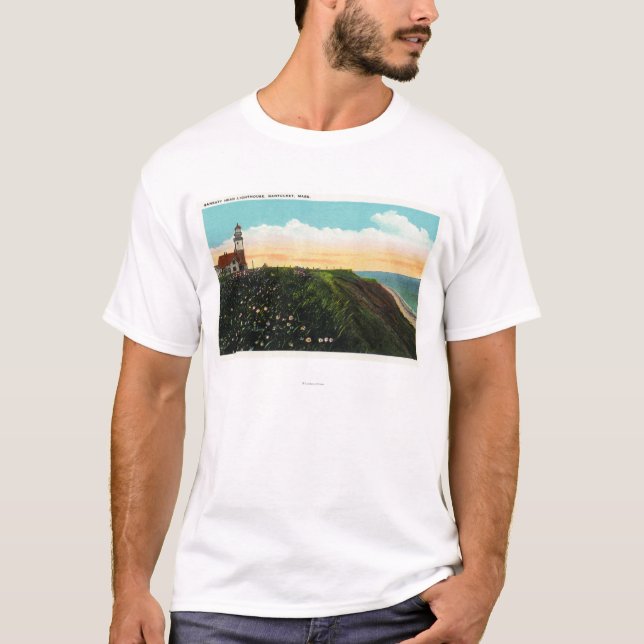 View of Sankaty Head Lighthouse T-Shirt (Front)
