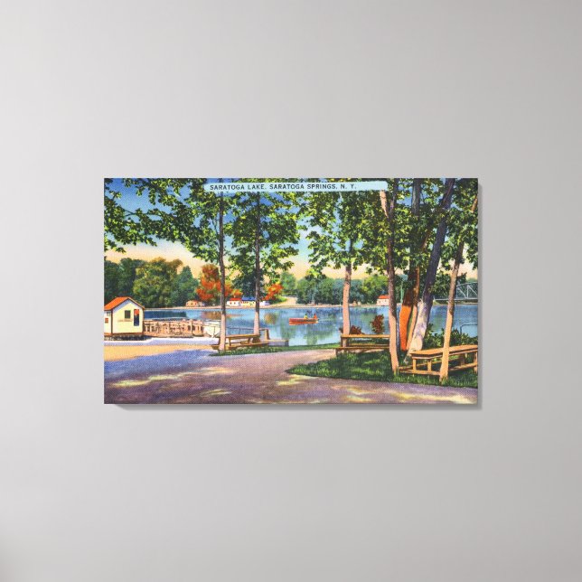 View of Saratoga Lake Canvas Print (Front)