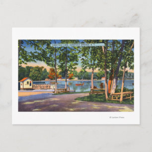 View of Saratoga Lake Postcard