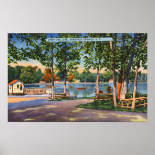 View of Saratoga Lake Poster