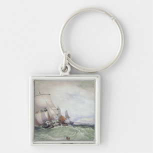 View of Scarborough, with a Collier Brig Key Ring