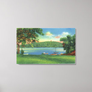 View of Scargo Hill and Tower Canvas Print