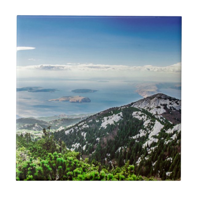 View of sea from mountains tile (Front)