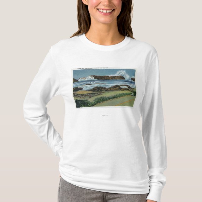 View of Seal Rock in between Waldport and T-Shirt (Front)