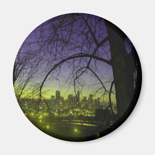 View of Seattle at dawn Magnet (Front)