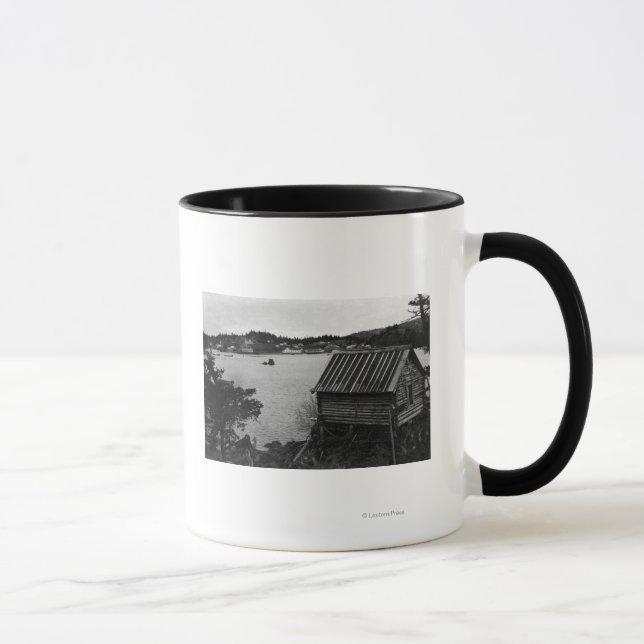 View of Seldovia, Alaska from across water Mug (Right)