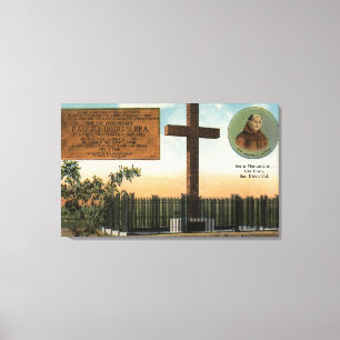 View of Serra Monument, Old Town San Diego Canvas Print