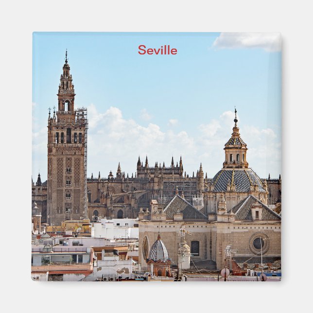 View of Seville Cathedral Magnet (Front)
