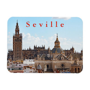 View of Seville Cathedral. Magnet