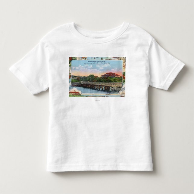 View of Sewall's Bridge and Clubhouse Toddler T-Shirt (Front)