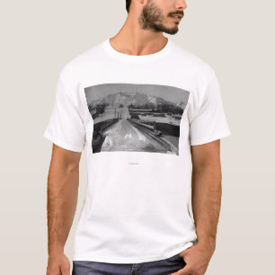 View of Seward, Alaska From the Bridge Photograp T-Shirt
